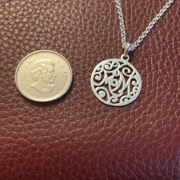 “MOM” Sterling Silver .925 Pendant On 16” Chain, New - Picture 3 of 4